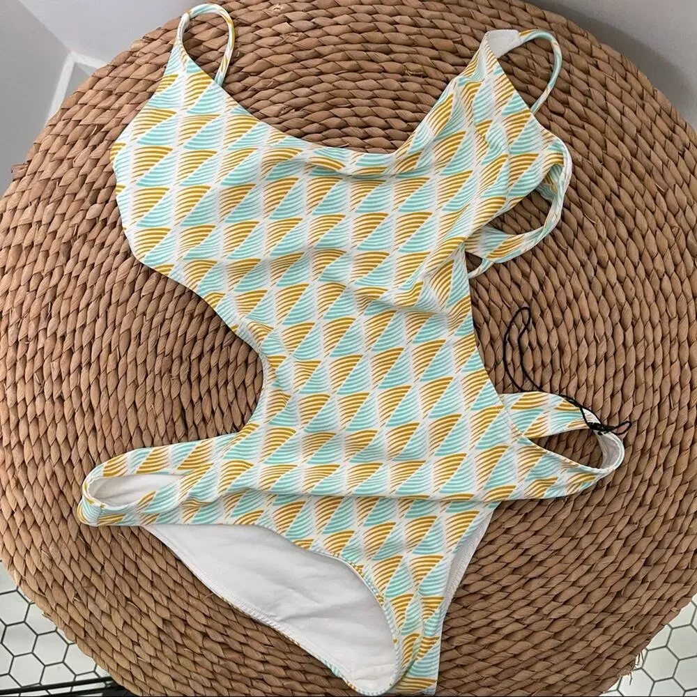 NEW RACHEL PALLY Swim Elle Maillot One-Piece Beach Coastal Cutout NWOT Small
